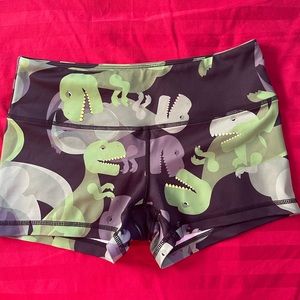 Feed me fight me Dino shorts